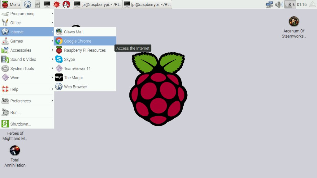 Running Google Chrome on Raspberry Pi